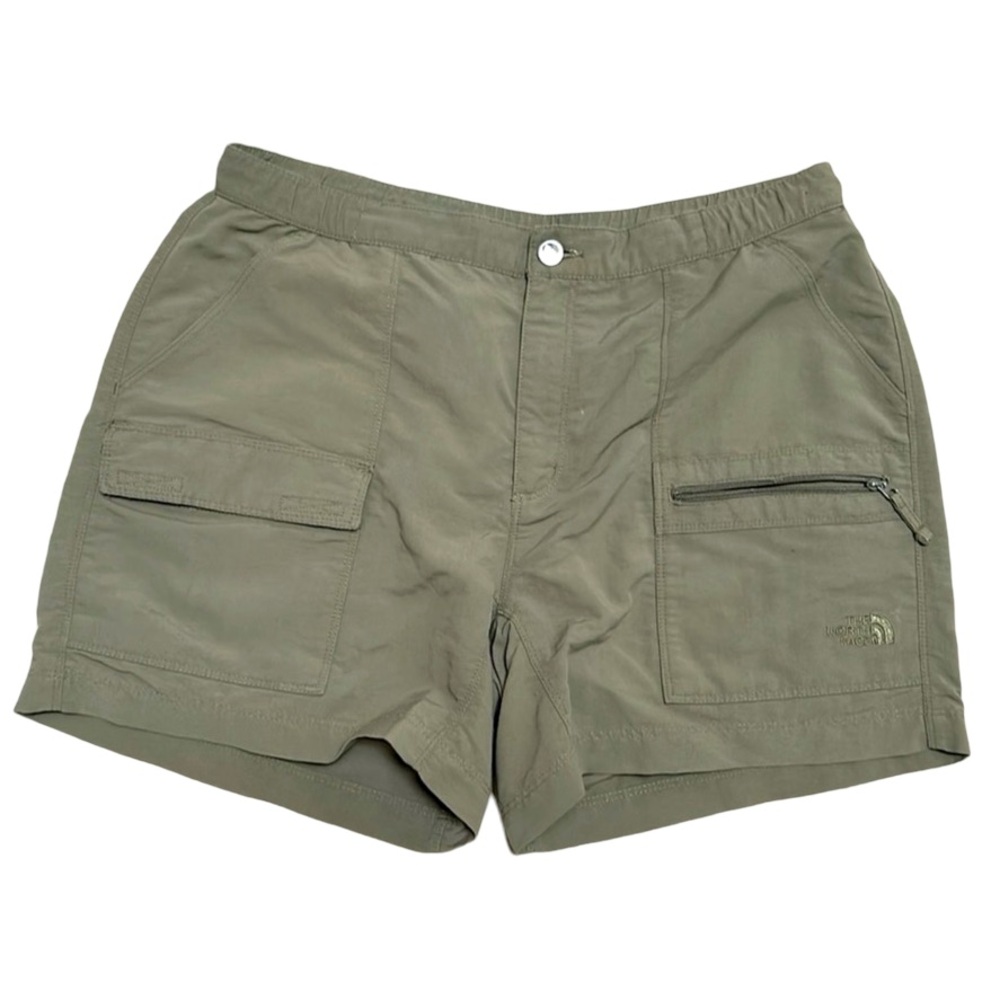 The North Face Women’s Hiking Shorts Khaki Green Color Size L Outdoor